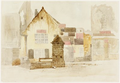 The Bigg Market ، نيوكاسل أبون تاين (قبل الميلاد ، قلم رصاص مع مرحاض على ورق) بواسطة توماس مايلز ريتشاردسون